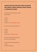 USAREUR PRACTICE EXAM 2026 UPDATE QUESTIONS&NewLine;AND CORRECT VERIFIED ANSWERS ALREADY GRADED&NewLine;A&plus; &lpar;BRAND NEW VISION&rpar;&NewLine;