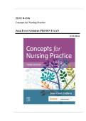 Test Bank For Concepts for Nursing Practice 3rd Edition By Jean Foret Giddens &vert; &vert; 9780323581936 &vert; Chapter 1-57 &vert; Complete Questions And Answers A&plus;