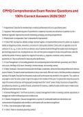 CPHQ Comprehensive Exam Review &ndash; Questions and Correct Answers 2026&sol;2027 Exam Preparation