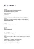 STT 231- lecture 4 Questions and Correct Answers with Rationales &lpar;2026&sol;2027&rpar;&NewLine;