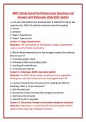 ANCC Family Nurse Practitioner Exam Questions and Answers with Rationales 2026&sol;2027 Update