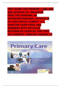TEST BANK FOR PRIMARY CARE ART AND SCIENCE OF ADVANCED PRACTICE NURSING AN INTERPROFESSIONAL APPROACH 5TH EDITION BY DUNPHY ALL CHAPTER QUESTIONS AND ANSWERS WITH DETAILED RATIONALES UPDATED 2026 2027 100 PERCENT VERIFIED GRADED A&plus;&NewLine;