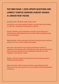 PUR 3000 EXAM -1 2026 UPDATE QUESTIONS AND&NewLine;CORRECT VERIFIED ANSWERS ALREADY GRADED&NewLine;A&plus; &lpar;BRAND NEW VISION&rpar;&NewLine;