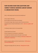 FAIR HOUSING EXAM 2026 QUESTIONS AND&NewLine;CORRECT VERIFIED ANSWERS ALREADY GRADED&NewLine;A&plus; &lpar;BRAND NEW VISION&rpar;