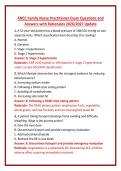 ANCC Family Nurse Practitioner Exam Questions and Answers with Rationales 2026&sol;2027 Update