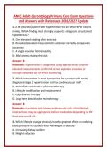 ANCC Adult-Gerontology Primary Care Exam Questions and Answers with Rationales 2026&sol;2027 Update 
