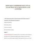 NRNP 6635 COMPREHENSIVE FINAL&NewLine;EXAM PRACTICE QUESTIONS AND&NewLine;ANSWERS