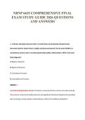 NRNP 6635 COMPREHENSIVE FINAL&NewLine;EXAM STUDY GUIDE 2026 QUESTIONS&NewLine;AND ANSWERS