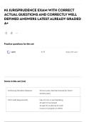 NJ JURISPRUDENCE EXAM WITH CORRECT ACTUAL QUESTIONS AND CORRECTLY WELL DEFINED ANSWERS LATEST ALREADY GRADED A&plus;