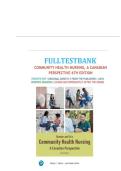 Test Bank For Community Health Nursing&colon;A Canadian Perspective 6th Edition Author&colon;Stamler And Yiu All Chapters&lbrace;1-33&rcub; 100&percnt; Complete With Verified Questions And Answers