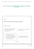 WGU C722&vert; OA &vert;OBJECTIVE ASSESSMENT&vert; PROJECT MANAGEMENT&vert; EXAM QUESTIONS AND ANSWERS &vert; FULLY SOLVED