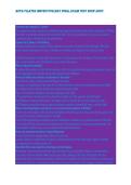 AFPA Pilates Instructor Mat Final Exam Test 20262027&period;&NewLine;