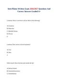 Stott Pilates Written Exam 2026&sol;2027 Questions And Correct Answers Graded A&plus;