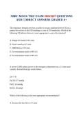 NBRC MOCK TMC EXAM 2026&sol;2027 QUESTIONS AND CORRECT ANSWERS GRADED A&plus;