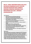 NR 567 &sol; NR567 MIDTERM EXAM &lpar;2026&sol;2027&rpar; &NewLine;ADVANCED PHARMACOLOGY FOR THE &NewLine;AGACNP QUESTIONS AND CORRECT &NewLine;ANSWERS &lpar;VERIFIED ANSWERS&rpar; PLUS &NewLine;RATIONALES 2026 Q&A &vert; INSTANT &NewLine;DOWNLOAD PDF
