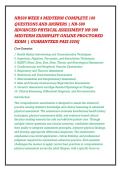 NR509 WEEK 4 MIDTERM COMPLETE 100 &NewLine;QUESTIONS AND ANSWERS &vert; NR-509 &NewLine;ADVANCED PHYSICAL ASSESSMENT NR 509 &NewLine;MIDTERM EXAMPLIFY ONLINE PROCTORED &NewLine;EXAM &vert; GUARANTEED PASS 2026&rsqb; 