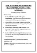 UARK Supply Chain Management &mdash; Exam 1 Review