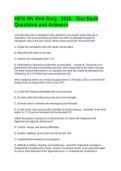 HESI RN Med-Surg - 2026 - Test Bank Questions and Answers