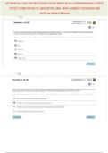 ATI PN Mental Health 2023 Proctored Exam Study&NewLine;Guide and Practice Test