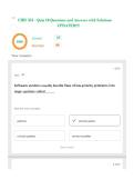 CMIS 351 - Quiz 10 Questions and Answers with Solutions UPDATED&excl;&excl;&excl;&excl;&period;