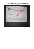 ATI RN Community Health 2023 Proctored Exam&NewLine;Study Guide and Practice Test
