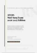 ATI RN MEDICAL-SURGICAL PROCTORED EXAM 2026&sol;2027 &vert; 180 NGN Questions & Detailed Answer Key &vert; Evidence-Based Practice &vert; Pass Guaranteed - A&plus; Graded&NewLine;&NewLine;