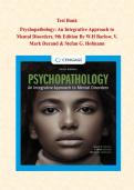 Test Bank for Psychopathology 9th Edition Barlow Durand Hofmann &vert; Instant Download &vert; All Chapters Included&NewLine;