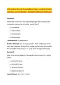 CVN Cardiac-Vascular Nursing Exam Prep &vert; Complete Practice &NewLine;Questions&comma; Correct Answers & Detailed Rationales 2026&sol;2027 
