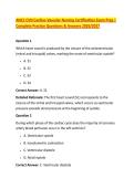 ANCC CVN Cardiac-Vascular Nursing Certification Exam Prep &vert; &NewLine;Complete Practice Questions & Answers 2026&sol;2027 
