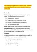 CVN Cardiac-Vascular Nursing Certification Exam &vert; Complete &NewLine;Practice Questions&comma; Correct Answers & Detailed Rationales &NewLine;&lpar;2026&sol;2027&rpar; 