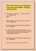 NR222 EDAPT ANA Scope And Standards Of Practice Exam WITH CORRECT ANSWERS&period;