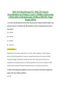 NSG 555 Final Exam V2 &vert; NSG 555 Nurse &NewLine;Practitioners in Primary Care I &vert; Wilkes University &NewLine;&vert; 2026 Q&A with Rationale &lpar;Wilkes NSG555 Final &NewLine;Exam 2026&rpar;