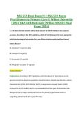 NSG 555 Final Exam V1 &vert; NSG 555 Nurse &NewLine;Practitioners in Primary Care I &vert; Wilkes University &NewLine;&vert; 2026 Q&A with Rationale &lpar;Wilkes NSG555 Final &NewLine;Exam 2026&rpar;