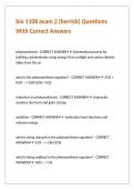 bio 1108 exam 2 &lpar;herrick&rpar; Questions With Correct Answers