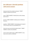bio 1108 exam 1 &lpar;herrick&rpar; questions with correct answers