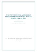 WGU PSYCH D094 OBJ&period; ASSESSMENT WITH COMPLETE SOLUTIONS &lpar;LATEST&rpar; NEWEST UPDATE 2026&excl;&excl;