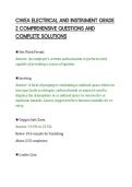 CWEA ELECTRICAL AND INSTRUMENT GRADE&NewLine;2 COMPREHENSIVE QUESTIONS AND&NewLine;COMPLETE SOLUTIONS