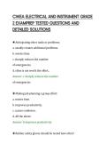 CWEA ELECTRICAL AND INSTRUMENT GRADE&NewLine;2 EXAMPREP TESTED QUESTIONS AND&NewLine;DETAILED SOLUTIONS