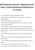 RCFE Component 2 Interview &ndash; Administrator Exam Review &ndash; Practice Questions and Verified Answers &lpar;A&plus; Graded&rpar; 2027&sol;2028