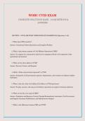 WOBC CVID EXAM&NewLine; COMPLETE SOLUTIONS BANK - 350 QUESTIONS & &NewLine;ANSWERS