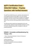 IgCP&reg; Certification Exam &ndash;&NewLine;2026&sol;2027 Edition &ndash; Practice&NewLine;Questions with Verified Answers