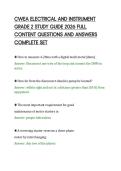 CWEA ELECTRICAL AND INSTRUMENT&NewLine;GRADE 2 STUDY GUIDE 2026 FULL&NewLine;CONTENT QUESTIONS AND ANSWERS&NewLine;COMPLETE SET