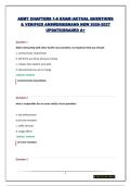 AEMT CHAPTERS 1-6 &vert;ACTUAL QUESTIONS & VERIFIED ANSWERS&vert;BRAND NEW 2026-2027 UPDATE&vert;GRADED A&plus;