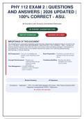 PHY 112 Exam 2 Questions and Answers 2026 Updated 100 Correct ASU &vert; 90 Questions and Answers with Detailed Rationales &vert; 2026 Update &vert; 100&percnt; Correct ⚡