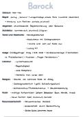 Zusammenfassung Deutsch Epoche Barock