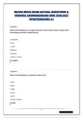 MLPAO MOCK EXAM &vert; QUESTIONS & VERIFIED ANSWERS&vert;BRAND NEW 2026-2027 UPDATE