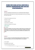 NCSBN EXAM PREP PACKAGE&vert; QUESTIONS & VERIFIED ANSWERS&vert;BRAND NEW 2026-2027 UPDATE