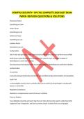 COMPTIA SECURITY&plus; SY0-701 COMPLETE 2026-2027 EXAM PAPER- REVISION QUESTIONS & SOLUTIONS