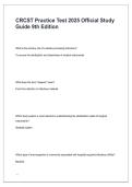 CRCST Practice Test 2025 &ndash; Certified Registered Central Service Technician Exam Prep