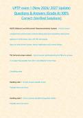 UPTP exam 1 &lpar;New 2026 2027 Update&rpar; Questions & Answers -Grade A- 100- Correct &lpar;Verified Solutions&rpar;&period;